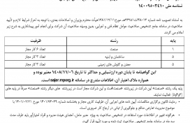 اخذ رتبه یک صنعت در گواهینامه صلاحیت پیمانکاری